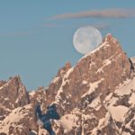 Moonset over Willow Flats